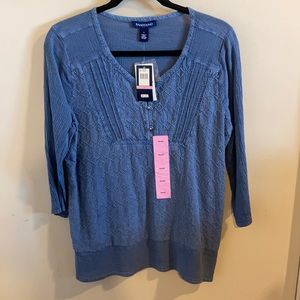 Blue/gray Bandolino blouse